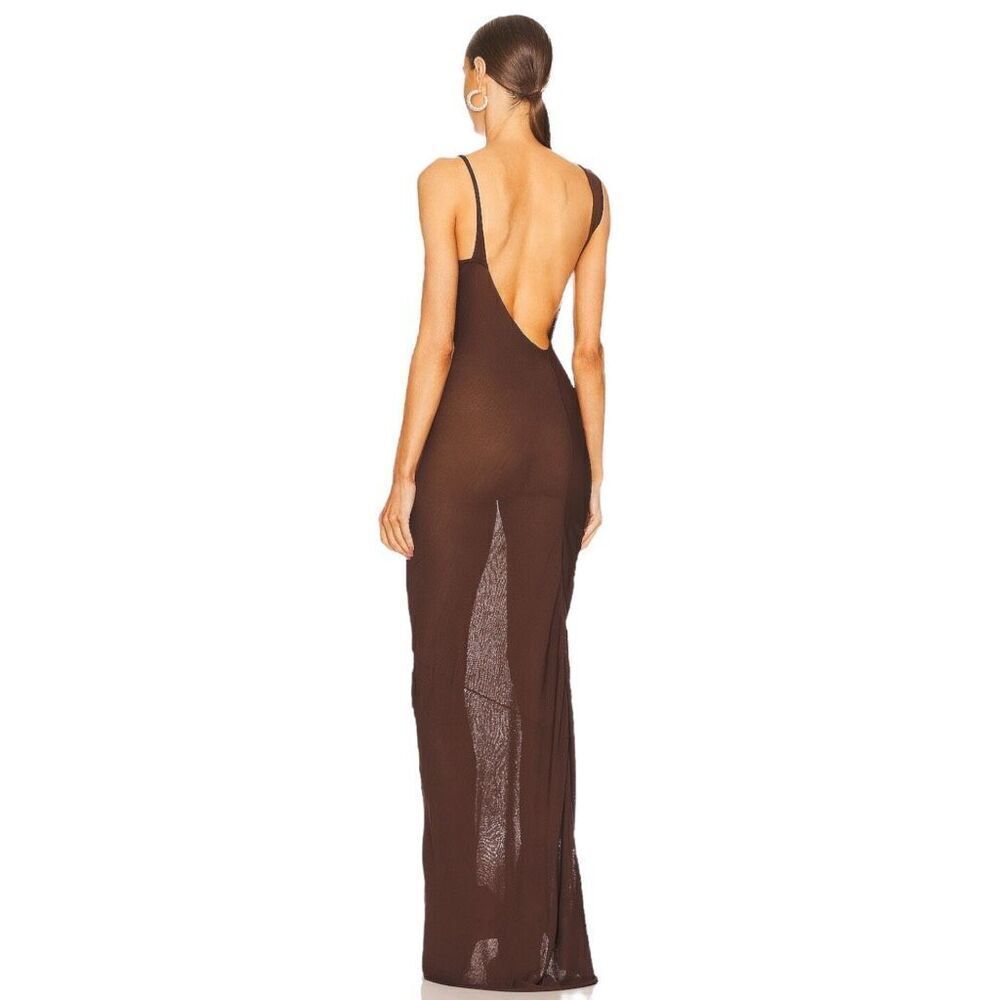 Aya Muse Birch Dress in Chocolate‎ - Picture 2 of 13